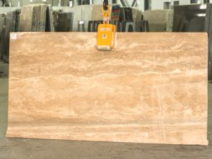 Travertino Noce 3cm marble slab